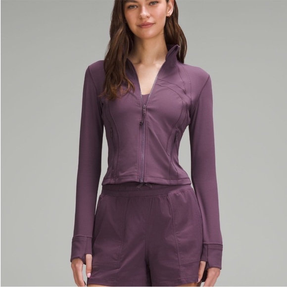 lululemon athletica Jackets & Blazers - Lululemon Define Cropped Jacket Nulu Size 12 Grape Thistle Purple LW3HB5S GPTH